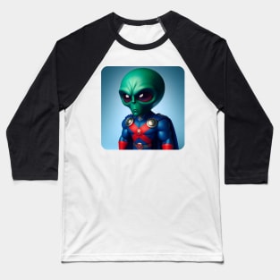 Martian Alien Caricature #11 Baseball T-Shirt